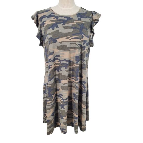 Unbranded Womens XXL Camouflage Mini Dress Pre-Owned - Picture 1 of 6